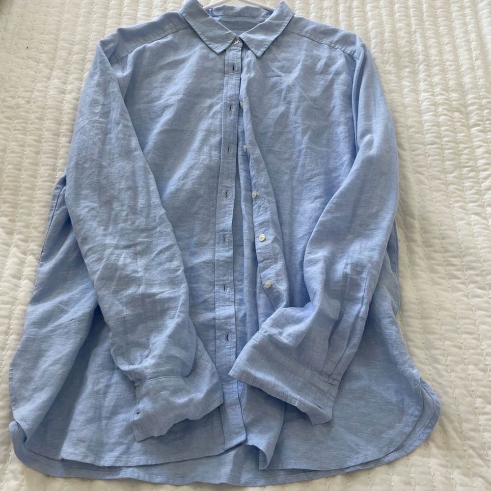 Loft blue button down